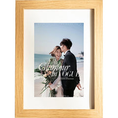 Compact Baby Photo Frame for Wall Skin Protective Inkpad for Home (Raw Wood-10 Inchess-20.3*25.4Cm)