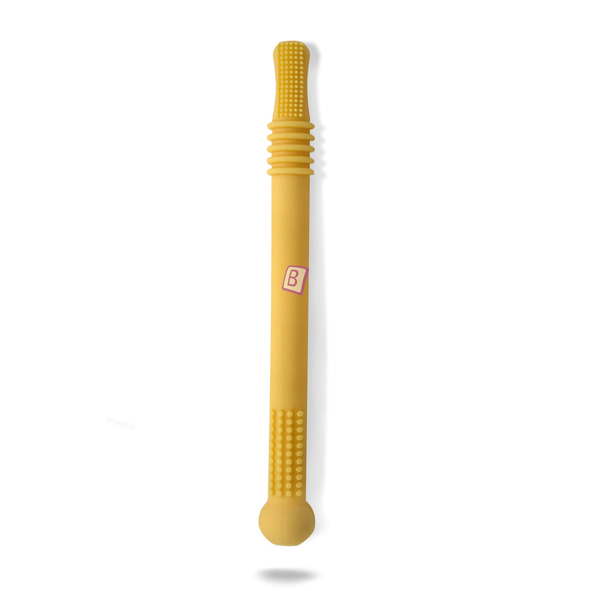 BPA Free Silicone Teething Toy for Baby (Yellow)