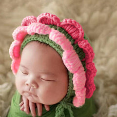 Lovely Sunflower Cap for Photography Photoshoot Props (Pink)