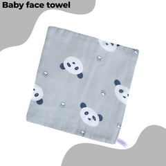 Baby Swaddle Blanket and Burp Cloth for Infants (Grey)