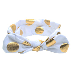 Baby Headband for Baby Hair Accessories for infant (KnotGliterPolka|Black)