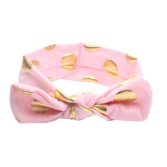 Baby Headband for Baby Hair Accessories for infant (KnotGliterPolka|Black)