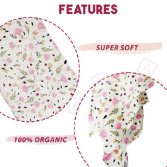 Bamboo Muslin Swaddle Wrap/Blanket for Baby 120X110 (Pink)