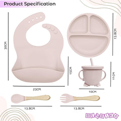 Baby Feeding Essential Baby Dinner Set Infant Training Eating Utensils (0)