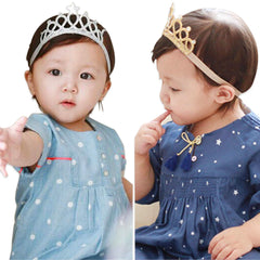 Baby Headband for Baby Hair Accessories for infant (Crown|Golden)