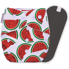 Reusable Baby Cloth Diaper with Adjustable Snap Buttons and Insert (Set of 1)