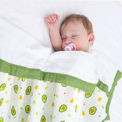Baby Swaddle Blanket and Burp Cloth for Infants (Green)