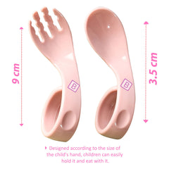Baby Spoon and fork Set for Baby Feeding (Skyblue)