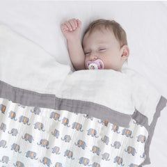 Baby Swaddle Blanket and Burp Cloth for Infants (Grey)