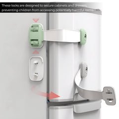 Furniture Safety Multifunction Accessories Lock for Baby (Green)