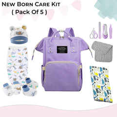 Baby Care Accessories Diaper Bag, Muslin Wrap, Swaddle Wrap and Nail Care Accessories