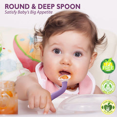 Baby Spoon and fork Set for Baby Feeding (Skyblue)