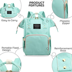 Baby Care Accessories Diaper Bag, Muslin Wrap, Swaddle Wrap and Nail Care Accessories Combo