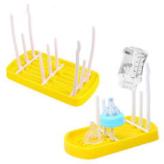 Baby Bottle Drying Rack Storage for Baby Feeding Essential (Yellow)