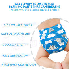 Waterproof Breathable Cotton Potty Training Pants for Babies (Dinosaur)