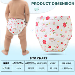 Waterproof Breathable Cotton Potty Training Pants for Babies (Fruit Paradise)