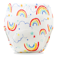 Waterproof Breathable Cotton Potty Training Pants for Babies (Rainbow)