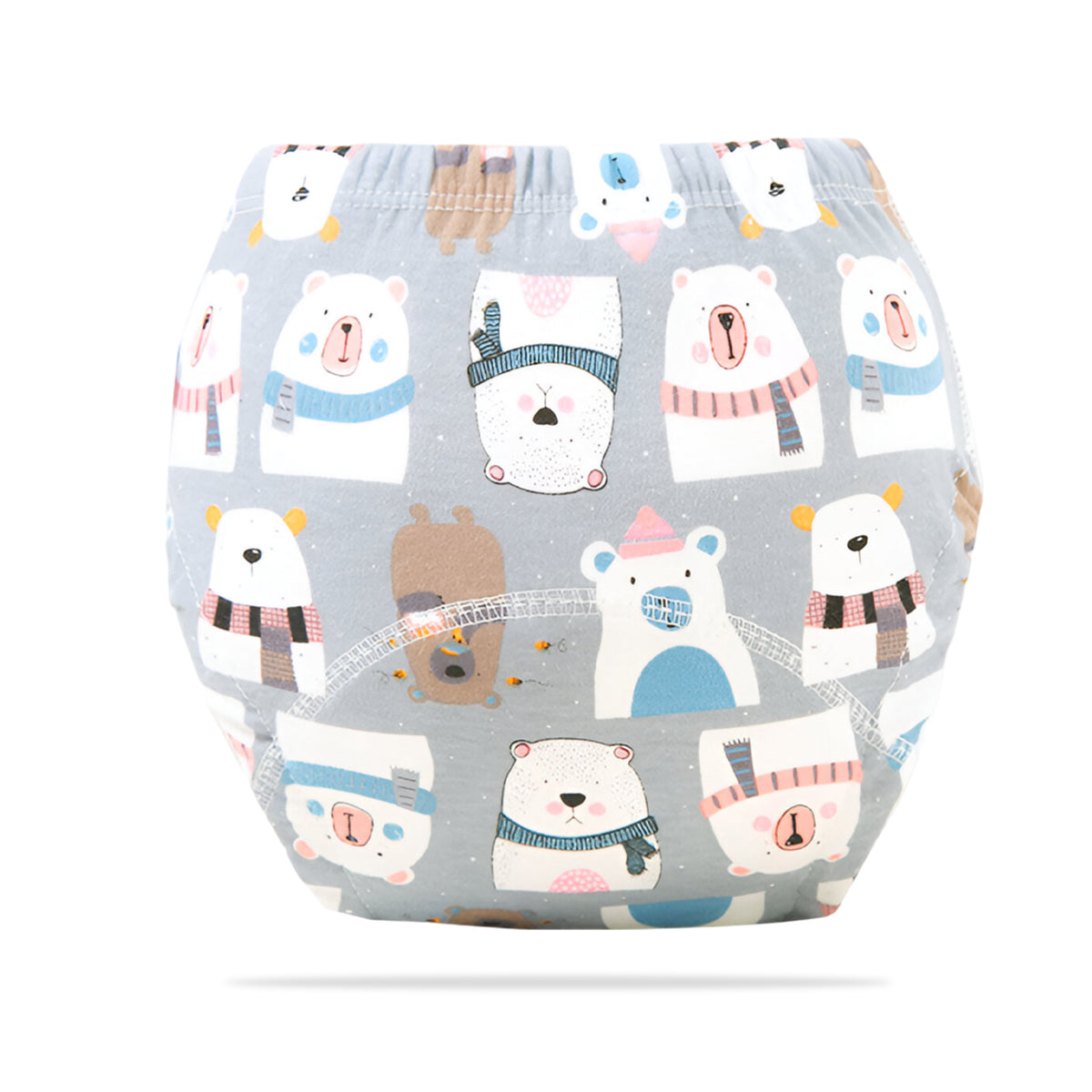 Waterproof Breathable Cotton Potty Training Pants for Babies (Scarf Bear)