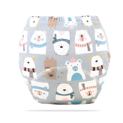 Waterproof Breathable Cotton Potty Training Pants for Babies (Scarf Bear)