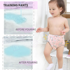 Waterproof Breathable Cotton Potty Training Pants for Babies (Unicorn)