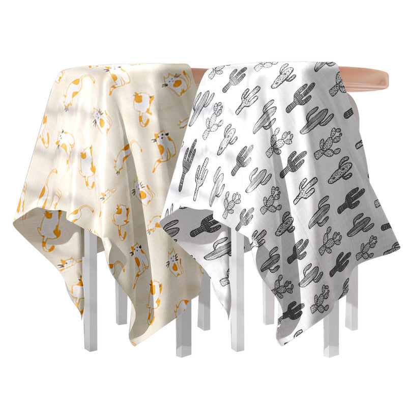 Bamboo Muslin Swaddle Wrap/Blanket for Baby 120X110 (Orange)