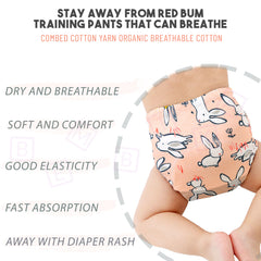 Waterproof Breathable Cotton Potty Training Pants for Babies (Set of 2)