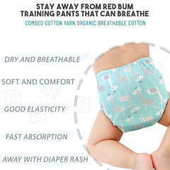 Waterproof Breathable Cotton Potty Training Pants for Babies (Set of 2)