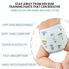 Waterproof Breathable Cotton Potty Training Pants for Babies (Set of 2)