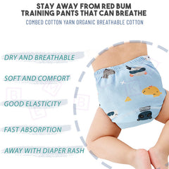 Waterproof Breathable Cotton Potty Training Pants for Babies (Set of 2)