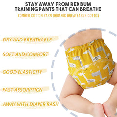 Waterproof Breathable Cotton Potty Training Pants for Babies (Set of 2)