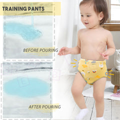 Waterproof Breathable Cotton Potty Training Pants for Babies (Set of 3)