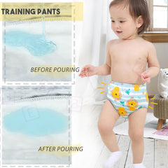 Waterproof Breathable Cotton Potty Training Pants for Babies (Set of 3)