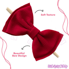 Baby Headband for Baby Hair Accessories for infant (Dark Pink)