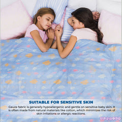 Baby Essential Multipurpose Blanket for Baby (Blue)