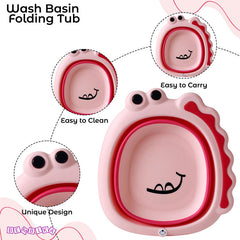 Multipurpose Baby Essential Wash Basin for Baby (Pink)