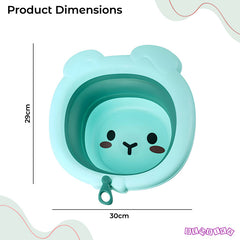 Multipurpose Baby Essential Wash Basin for Baby (Lion Green)