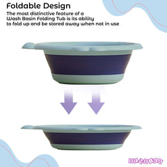 Multipurpose Baby Essential Wash Basin for Baby (Bee Sky Blue)