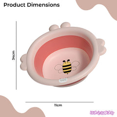 Multipurpose Baby Essential Wash Basin for Baby (Bee Pink)