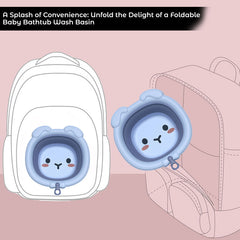 Multipurpose Baby Essential Wash Basin for Baby (Lion Sky Blue)