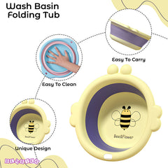 Multipurpose Baby Essential Wash Basin for Baby (Bee Yellow)