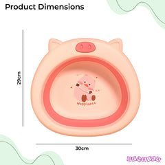 Multipurpose Baby Essential Wash Basin for Baby (Piggy Pink)