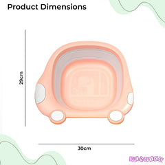 Multipurpose Baby Essential Wash Basin for Baby (Car Pink)
