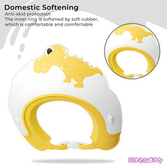 Soft Bathing Baby Shower Cap for Eye Protection and Hair Wash (Yellow)