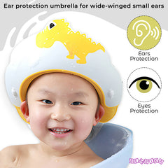 Soft Bathing Baby Shower Cap for Eye Protection and Hair Wash (Yellow)