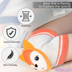 Baby Crawling Anti-Slip Knee pads (Orange)