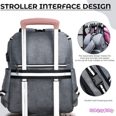 Easy to Carry Diaper Bag for Mother (Grey)