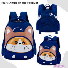 Kindergarten Cute Cartoon Kids School Bag for Boys and Girls (Blue)