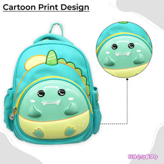 Kindergarten Cute Cartoon Kids School Bag for Boys and Girls (Green)