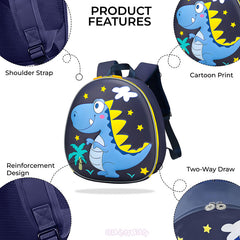 Kindergarten Cute Cartoon Kids School Bag for Boys and Girls (Black)