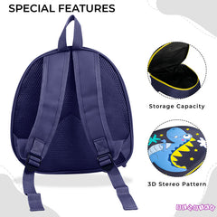 Kindergarten Cute Cartoon Kids School Bag for Boys and Girls (Black)